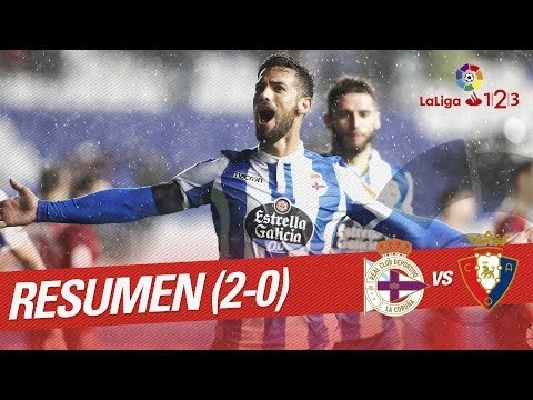 Resumen de RC Deportivo vs CA Osasuna (2-0)