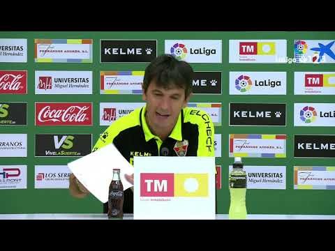 Rueda de prensa de Pacheta tras el Elche CF vs Albacete BP (0-1)