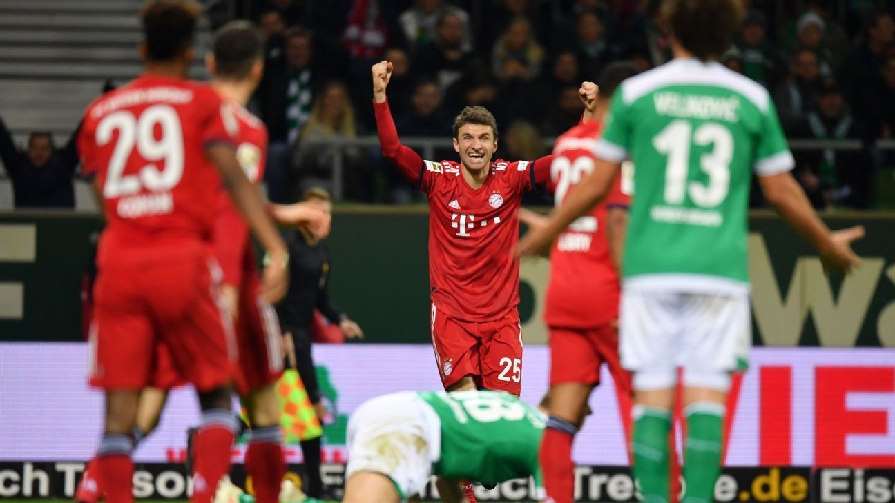Serge Gnabry double steers troubled Bayern Munich past Werder Bremen