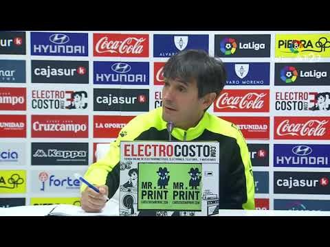 Rueda de prensa de Pacheta tras el Córdoba CF vs Elche CF (1-1)