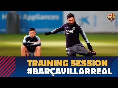 Last workout before the match against Villarreal