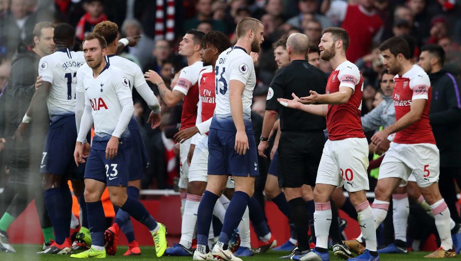Arsenal & Tottenham Charged by FA for Melee Following Eric Dier Derby Day Equaliser