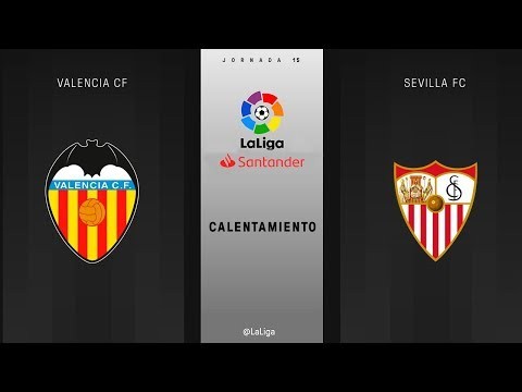 Calentamiento Valencia CF vs Sevilla FC