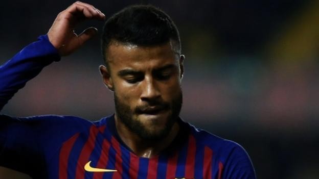 Rafinha: Barcelona midfielder out for six months after knee surgery