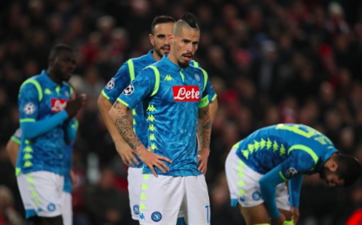 Another tale of near misses as Napoli fall from the Champions League at Anfield