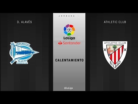 Calentamiento D. Alavés vs Athletic Club