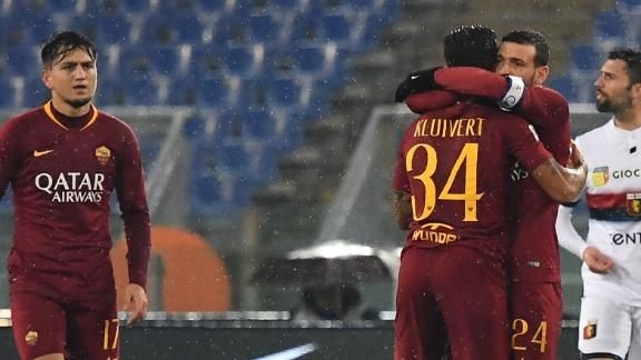 Relief for Di Francesco as Roma fight back to beat Genoa
