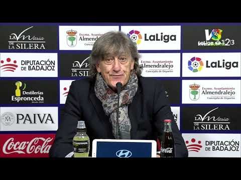 Rueda de prensa de Enrique Martín Monreal tras el Extremadura UD vs Nàstic (0-1)
