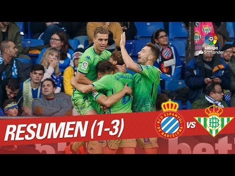 Resumen de RCD Espanyol vs Real Betis (1-3)