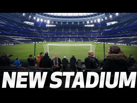 FANS TAKE A LOOK INSIDE SPURS NEW STADIUM