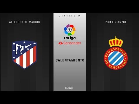 Calentamiento Atlético de Madrid vs RCD Espanyol
