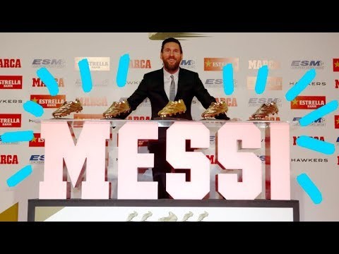 Messi means FIVE golden shoes | FC Barcelona VLOG