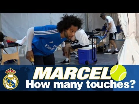 HOW MANY kick-ups can Marcelo do with a TENNIS ball?