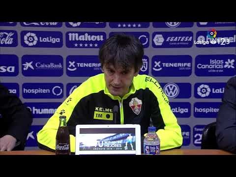 Rueda de prensa de Pacheta tras el CD Tenerife vs Elche CF (2-1)