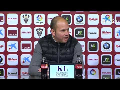 Rueda de prensa de José Alberto López tras el Albacete BP vs Real Sporting (1-1)