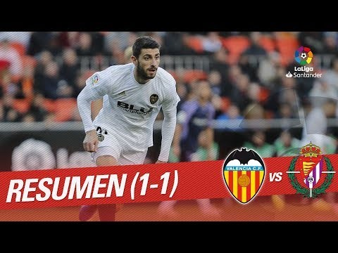 Resumen de Valencia CF vs Real Valladolid (1-1)