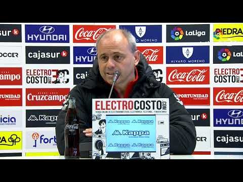 Rueda de prensa de Juanvi Peinado tras el Córdoba CF vs CF Rayo (1-1)