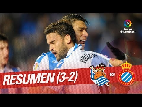 Resumen de Real Sociedad vs RCD Espanyol (3-2)