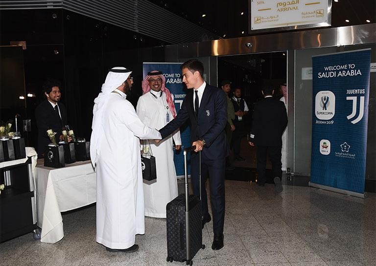 JUVENTUS ARRIVE IN JEDDAH