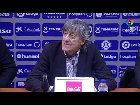Rueda de prensa de Enrique Martín Monreal tras el CD Tenerife vs Nàstic (2-0)