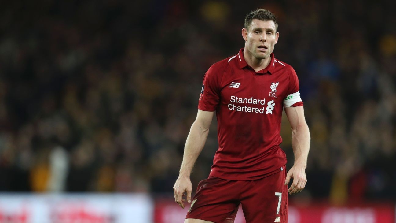 Liverpool's James Milner sent off by his former teacher, now referee, Jon Moss
