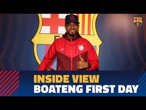 [BEHIND THE SCENES] Boateng's first day at FC Barcelona