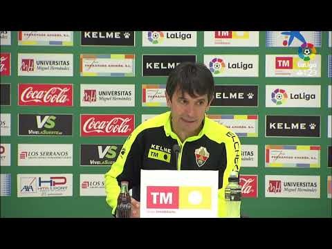 Rueda de prensa de Pacheta tras el Elche CF vs CD Numancia (1-1)