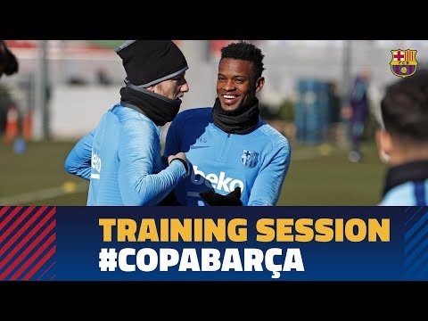 First training session to prepare the cup match against Sevilla