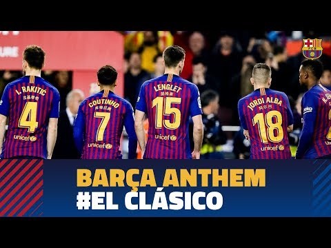 BARÇA 1-1 REAL MADRID | Camp Nou sings the Barça anthem acapella