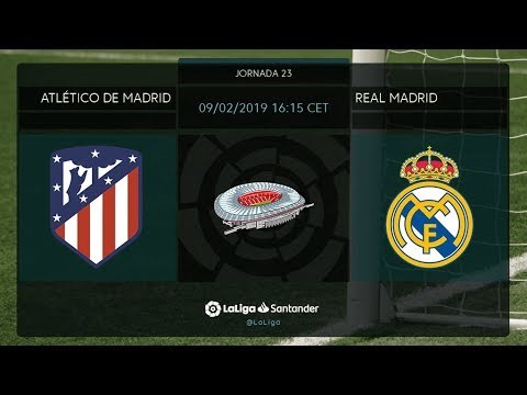 Calentamiento Atlético de Madrid vs Real Madrid