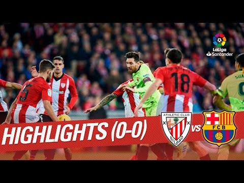 Highlights Athletic Club vs FC Barcelona (0-0)