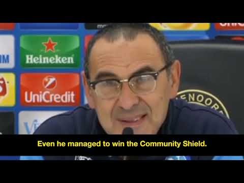 'Italian Moyes’ – Chelsea fan confronts Maurizio Sarri at presser after 6-0 defeat to Man City*