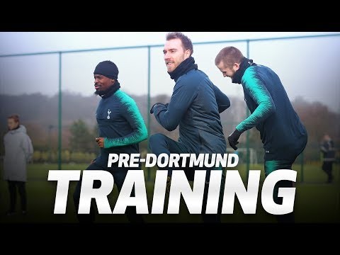 TRAINING | Spurs prepare for Dortmund Champions League tie