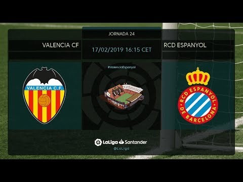 Calentamiento Valencia CF vs RCD Espanyol