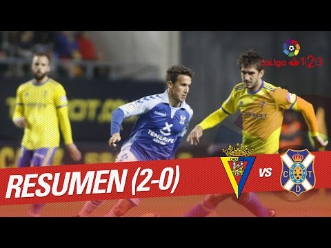 Resumen de Cádiz CF vs CD Tenerife (2-0)