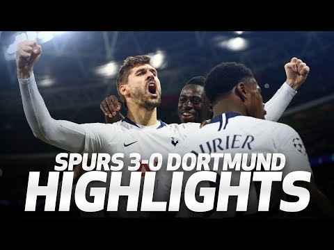 HIGHLIGHTS | SPURS 3-0 BORUSSIA DORTMUND (UEFA Champions League Round of 16 first leg)