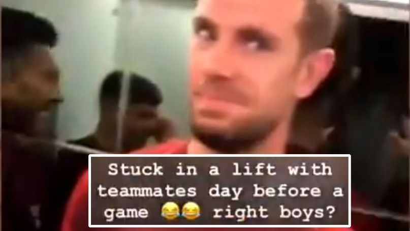 Liverpool stars prepare for Bayern Munich clash by getting stuck in lift