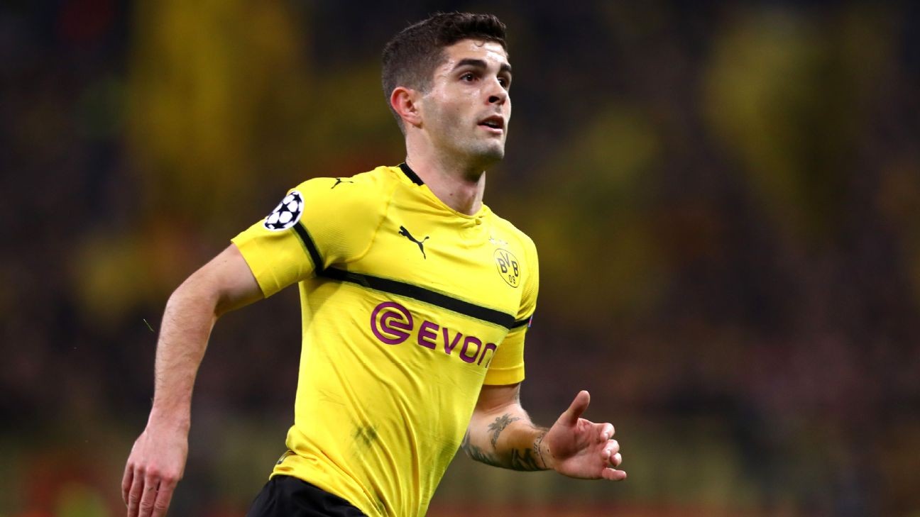 Borussia Dortmund's Christian Pulisic out at least one game with thigh injury