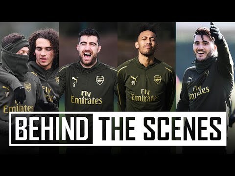 UNAI WITH A SWEET CROSS | Behind the scenes at Arsenal training