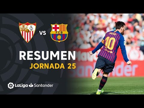 Resumen de FC Barcelona vs Sevilla FC (2-4)