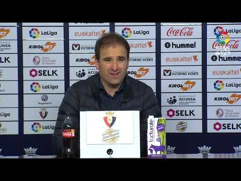 Rueda de prensa de Jagoba Arrasate tras el CA Osasuna vs Real Zaragoza (1-0)