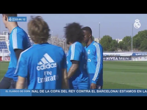 EL CLÁSICO | Real Madrid train before Copa del Rey semi-final against Barcelona!