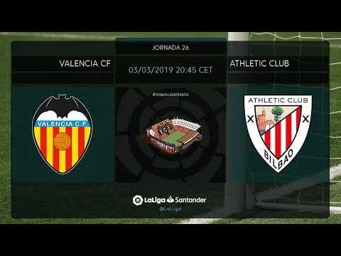 Calentamiento Valencia CF vs Athletic Club