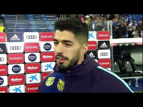 REAL MADRID 0-3 BARÇA | Luis Suárez: "Feliz de volver a jugar otra final"