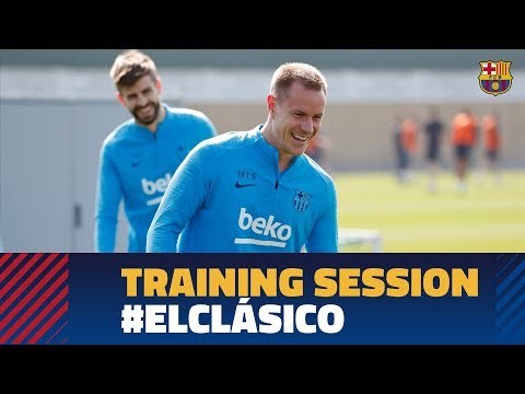 Recovery workout after the great victory in the Copa del Rey Clásico