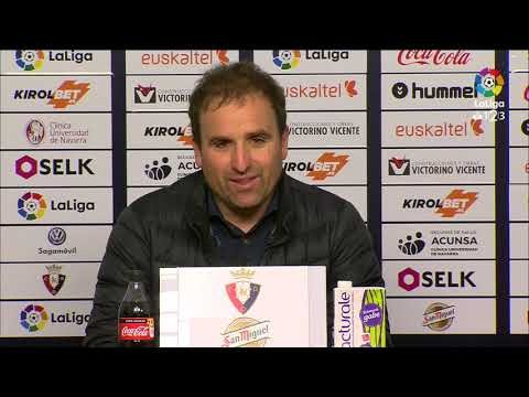 Rueda de prensa de Jagoba Arrasate tras el CA Osasuna vs Nàstic (1-0)