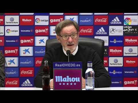 Rueda de prensa de Juan Antonio Anquela tras el Real Oviedo vs CD Lugo (1-1)