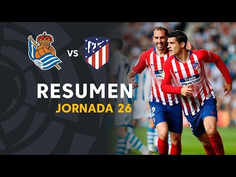 Resumen de Real Sociedad vs Atlético de Madrid (0-2)