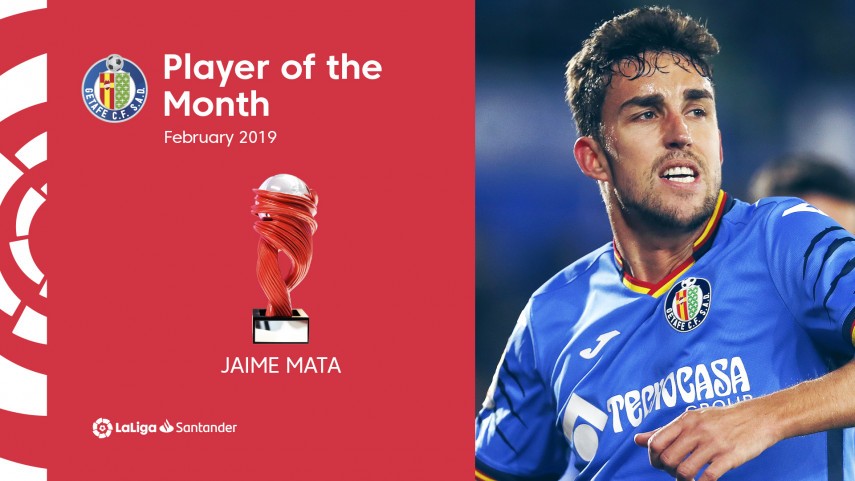 Jaime Mata, LaLiga Santander Player of the Month for February