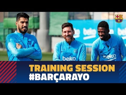 First training session to prepare the match against Rayo